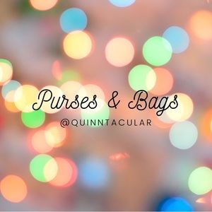 Various purses, bags, and wallets for sale.